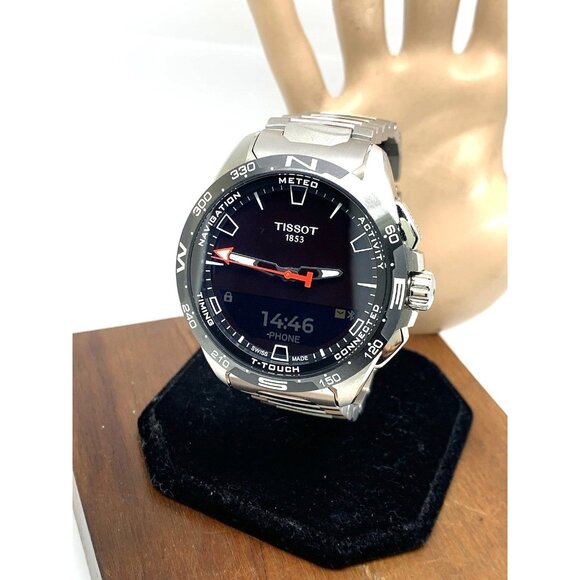 Tissot T- Touch Connect Solar Men's Watch Titanium Black 47.5mm T1214204405100 - Picture 1 of 14